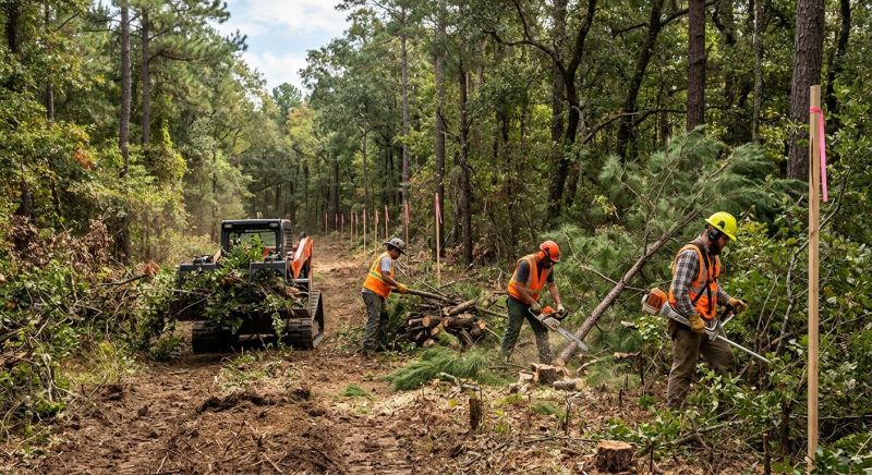 Easement Land Clearing in Katy, TX